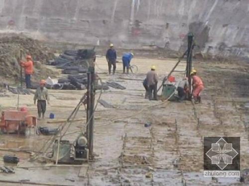 长倘口镇我公司承建北京房山区水池地基注浆加固工程
